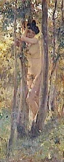 Jeune femme nue dans un sous-bois, Julius LeBlanc Stewart